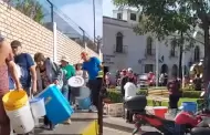 Corte de agua en Arequipa: Vecinos realizan largas colas para abastecerse tras suspensin del servicio