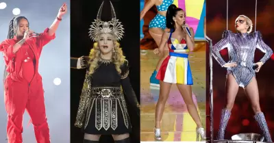 Rihanna, Madonna, Katy Perry y Lady Gaga en el Super Bowl