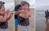 Mujer llev a su mam adoptiva de 72 aos a conocer el mar y su reaccin conmueve: "Ojal sean eternas"