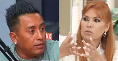 Christian Cueva intent conversar con Magaly