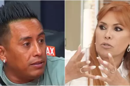 Christian Cueva intent conversar con Magaly