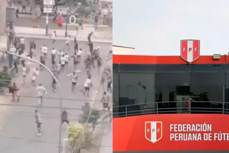 FPF rechaza violencia entre presuntos barristas de Universitario y Alianza Lima.