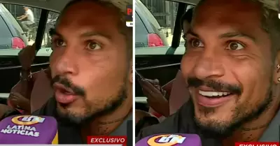 Paolo Guerrero brinda sus primeras declaraciones.