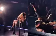 Madonna sufre aparatosa cada en concierto dado en Seattle a sus 65 aos