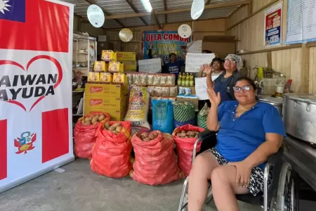 Gobierno de Taiwán y Exitosa entregan tonelada de alimentos para olla 'Los hijos