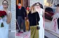 Por no tener dinero! Novia es atacada con pintura el da de su boda por su propia suegra