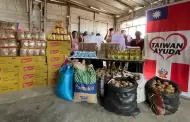 Gobierno de Taiwn y Exitosa entregan una tonelada de vveres a la olla comn 'Mishky Mikuna'