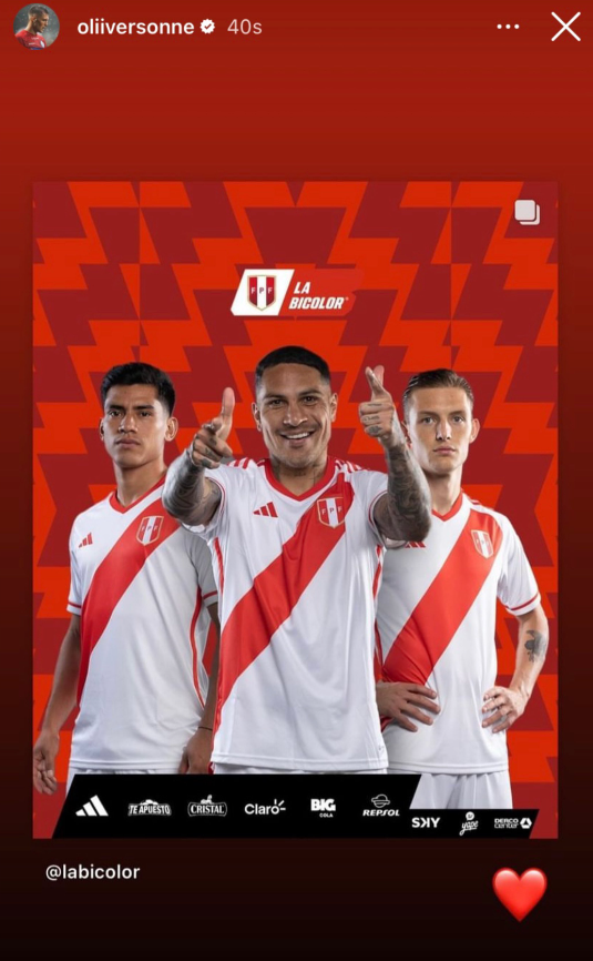 Oliver Sonne emocionado de jugar en la Seleccin Peruana.