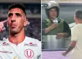 ¿Nuevo hincha crema? Captan a policía y su peculiar reacción al gol de Diego Dorregaray en pleno partido