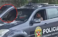 Arequipa: Policas son sorprendidos descansando en un patrullero por ms de cinco horas