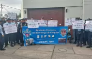 Serenos inician huelga indefinida en medio de una crisis por inseguridad ciudadana