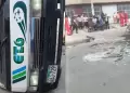 Los Olivos: ¡Trágico! Choque de combis informales deja un escolar fallecido y más de 15 heridos
