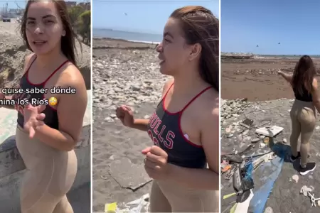 Joven venezolana queda impactada al conocer donde termina el ro Chilln.