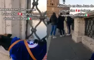 Perrito que fue adoptado en Per se luce caminando por Miln: "Pas de SJL a Italia"