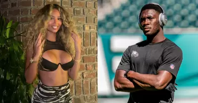 Ximena Peralta y Nelson Agholor