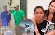 Prximo medallista? Adriano, hijo de Jefferson Farfn y Melissa Klug, sorprende con su destreza para el surf