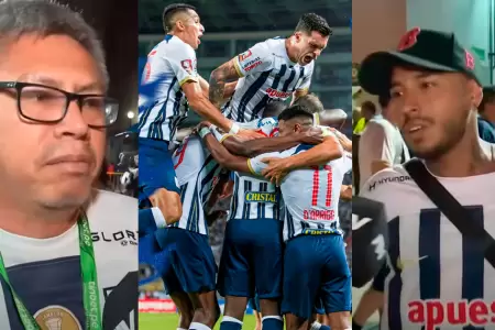 Hinchas reaccionan a derrota de Alianza Lima.