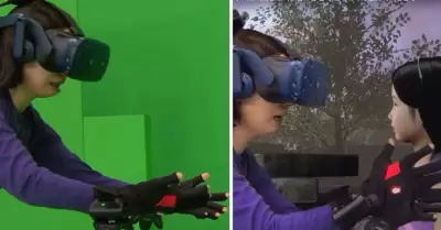 Madre se reencuentra con su hija mediante realidad virtual.