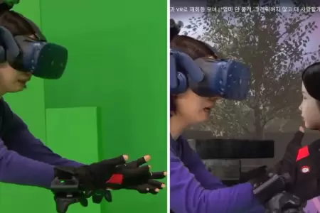 Madre se reencuentra con su hija mediante realidad virtual.
