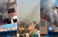 Incendio en San Borja: Siniestro de gran magnitud en vivienda alarm a vecinos de Cerro Centinela