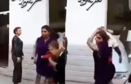 (VIDEO) Inslito! Mujer utiliza a su hija de cinco aos como 'escudo humano' en pelea callejera
