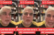 "El peor partido de la U": Hincha de Universitario critica el rendimiento del equipo, pese a su victoria