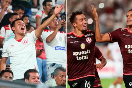 Hinchas de la 'U' reaccionan a triunfo ante Cusco FC.