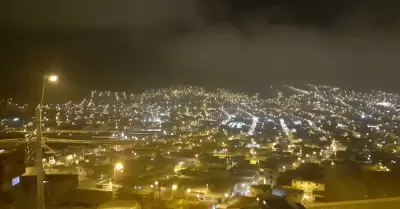 Bajas temperaturas nocturnas en Lima.