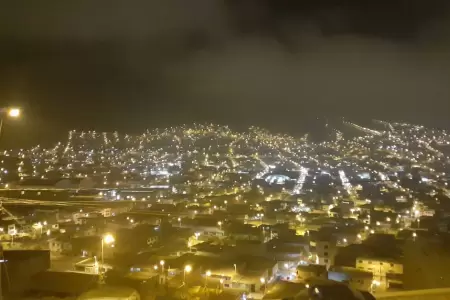 Bajas temperaturas nocturnas en Lima.