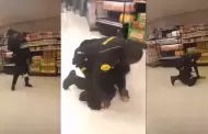 Espaa: Seguridad aplica movimientos de lucha libre a presunto ladrn de supermercado