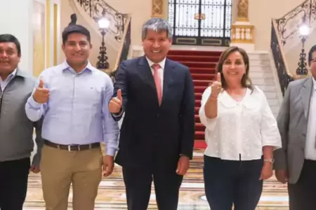 Dina Boluarte se reuni con gobernador de Ayacucho
