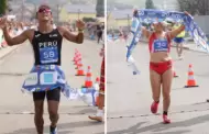 Orgullo peruano! Csar Rodrguez y Evelyn Inga obtuvieron medalla de oro en 20 km. de marcha atltica