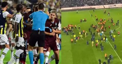 Enfrentamiento entre Trabzonspor y Fenerbahe.