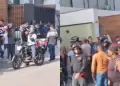 Surquillo: Repartidores protestan frente al edificio donde habita un presunto agresor de colega