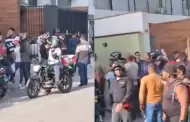 Surquillo: Repartidores protestan frente al edificio donde habita un presunto agresor de colega