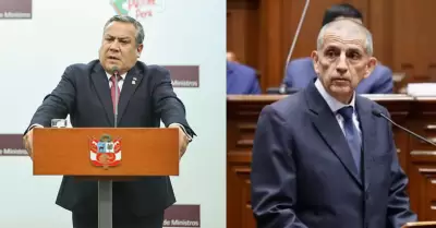 Gustavo Adrianzn minimiza posible censura contra ministro del Interior.