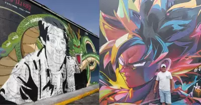 Murales de Dragon Ball en La Victoria