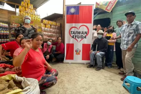 Gobierno de Taiwn y Exitosa donan tonelada de alimentos a olla comn 'Fe y Espe