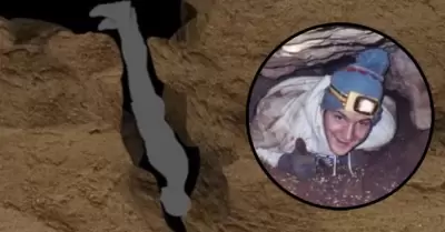 Joven muere atrapado al interior de una cueva.