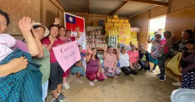 Gobierno de Taiwn y Exitosa donan vveres a la olla comn 'Kusy Miquy'