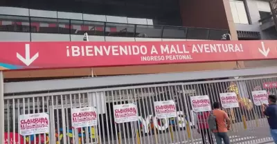 Municipalidad de San Juan de Lurigancho clausura Mall Aventura.