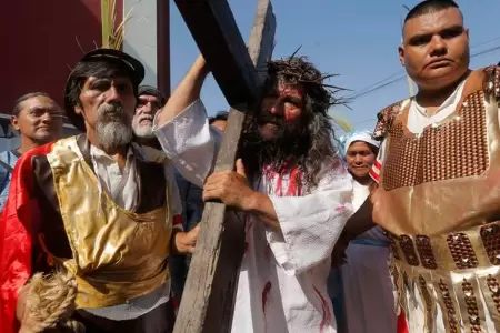 Cristo Cholo realizar su Va Crucis en cerro San Cristbal.