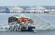 Impactante video: Barco choca contra el mayor puente de Baltimore y lo derrumba mientras cruzaban autos