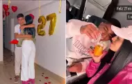 Qu tierno! Piero Quispe celebra aniversario con su novia llenndola de sorpresas: Qu le regal?