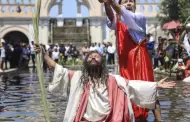 Semana Santa: As se vivi el bautizo del 'Cristo Cholo' en el Paseo de las Aguas