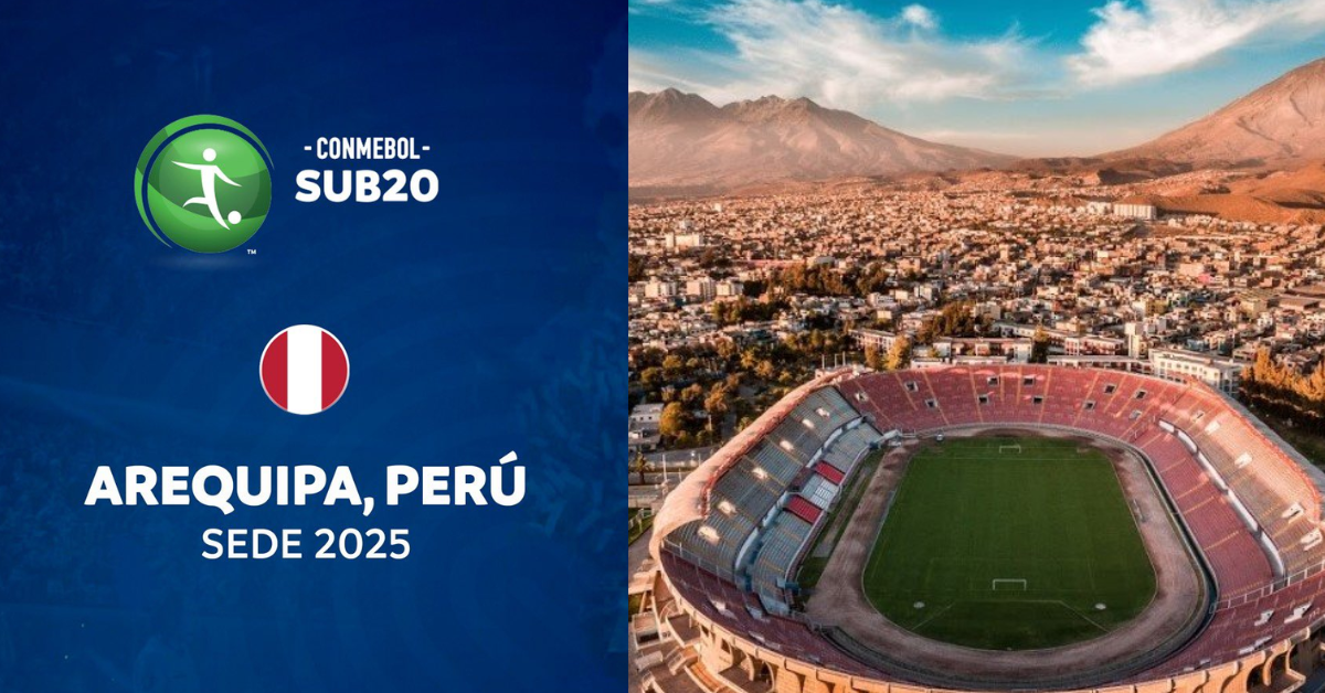 ¡Es oficial! Arequipa será sede del próximo Sudamericano Sub 20, informó la Conmebol