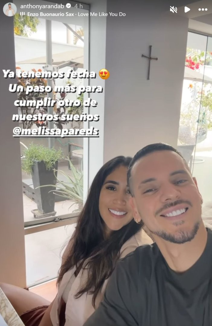 Melissa Paredes y Anthony Aranda