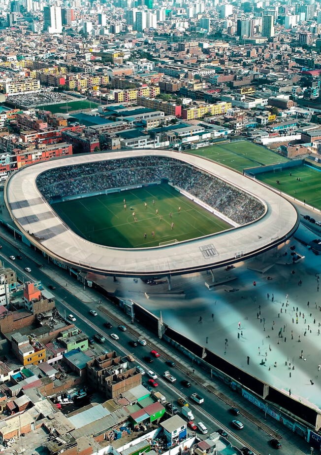 As seria el estadio Alejandro Villanueva tras remodelacin - Fuente: Harun Ananias.
