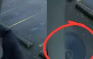 (VIDEO) Impactante! Hombre queda a centmetros de la muerte luego de esquivar sierra voladora