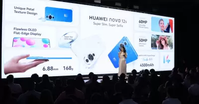 Presentacin del smartphone Nova 12s de Huawei para Latinoamrica.